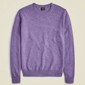 J Crew 100% Cashmere Crewneck Sweater in Heather Purple